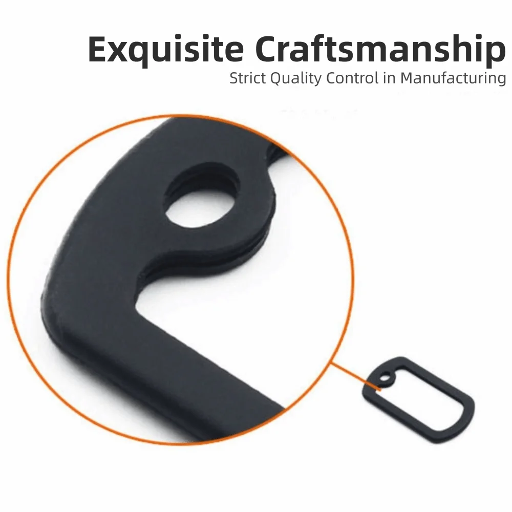 Rubbers Silicone Material Dog Tag Cover Black Durable Noiseless 1.97*1.18 Inches Dog Tag 1005011722808694