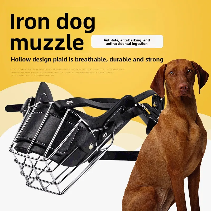 Best-Selling Dog Muzzle, Adjustable Metal Mesh, Specifically for Large Dogs 1005011723914253
