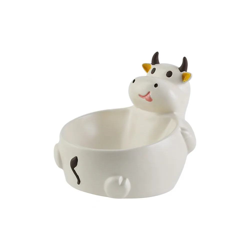 Large Capacity Ceramic Cat Bowl Anti Overturning Non-Slip Anti-Tipping Frog Shape Cute Drinking 1005011725551074