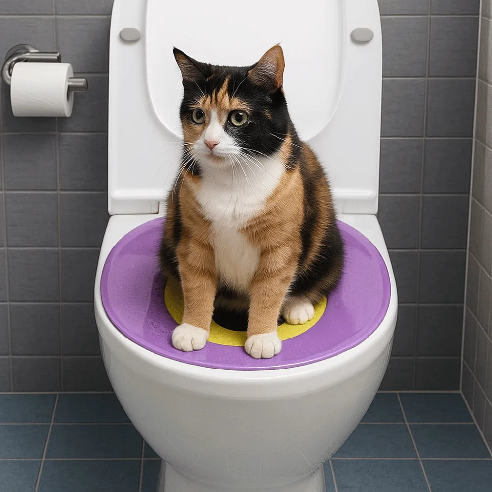 Portable Pet Toilet Trainer Washable Removable Cat Training Non-Slip Weight-Supporting Seat System 1005011725844615