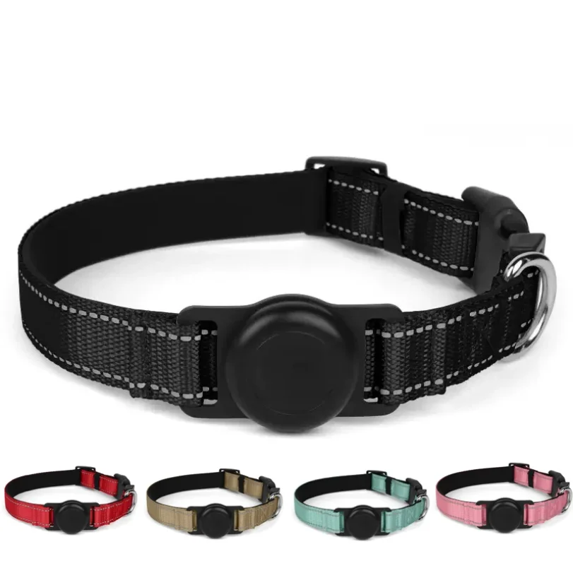 Reflective Dog Collar Adjustable Comfortable Pet Collars with Buckle for Medium Dogs Airtag Dog 1005011726621360