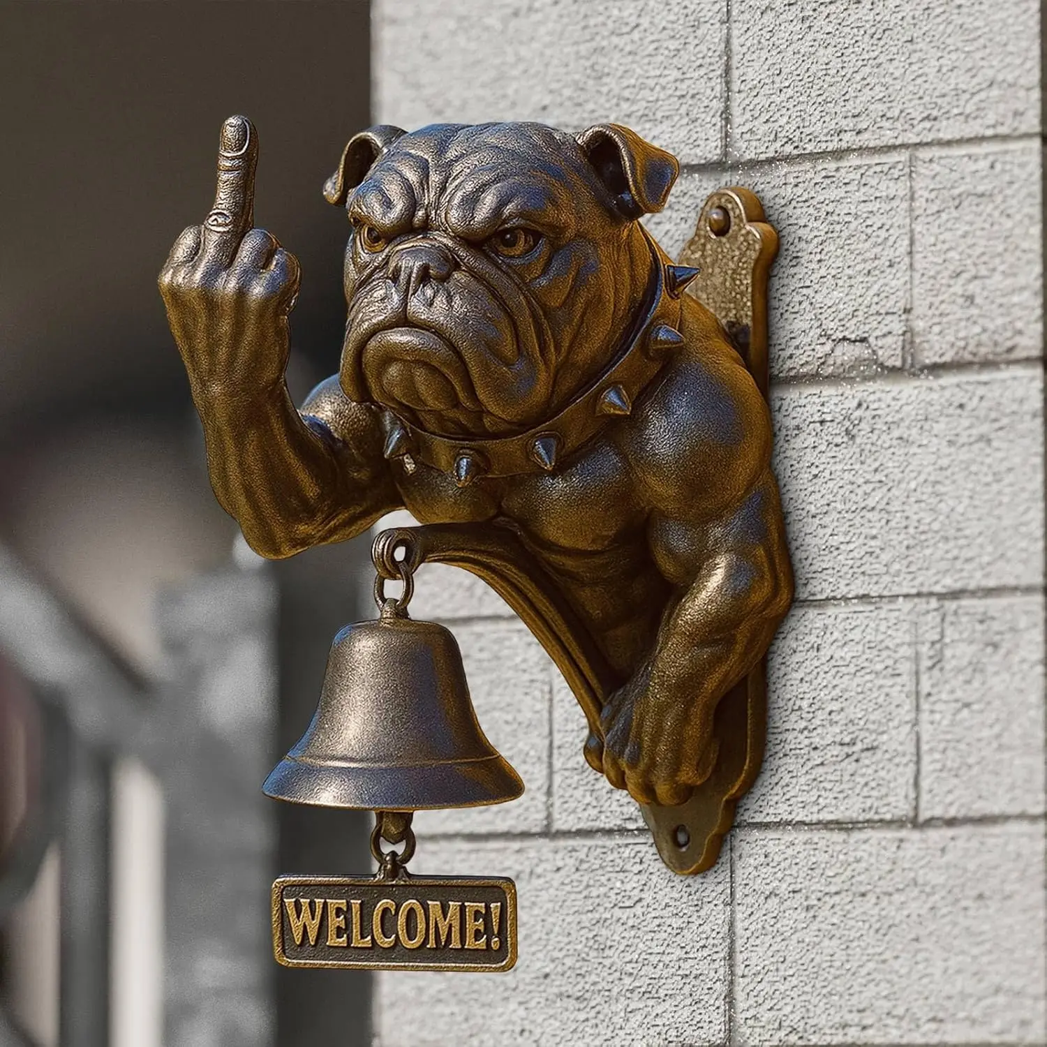 Cute Bulldog Doorbell Adorable Welcome Doorbell Interesting Quirky Designs Gift Home Decor Door 1005011729949459