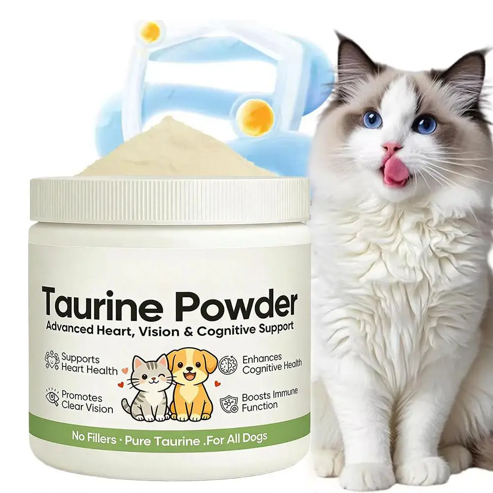 Pure Taurine Powder for Dogs Cats Advanced Heart Vision Cognitive Health Support Immune Booster Pet 1005011733869830
