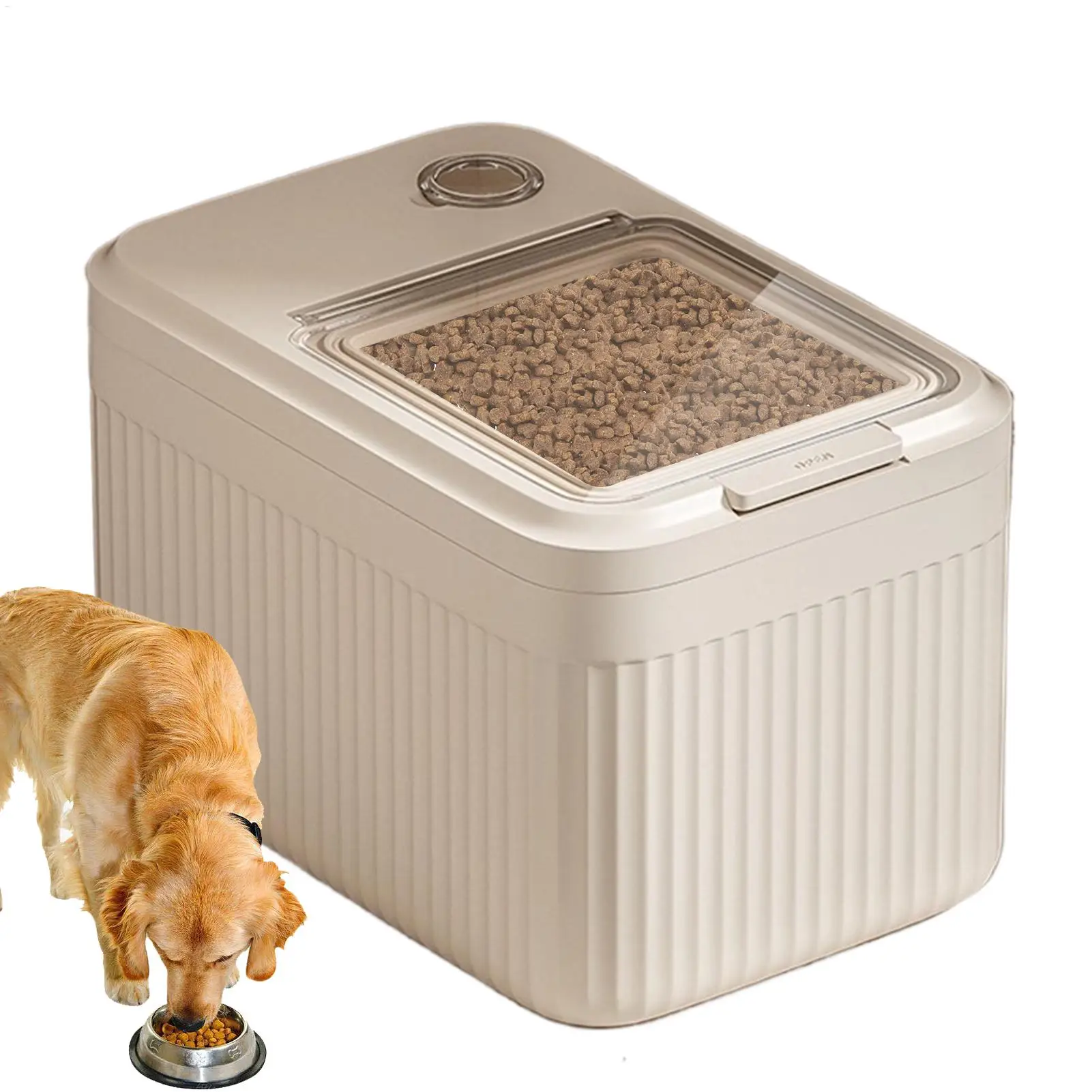 Dog Food Storage Container Large Capacity Transparent Pet Food Bucket Box Moisture Proof Dog Cat 1005011736860324