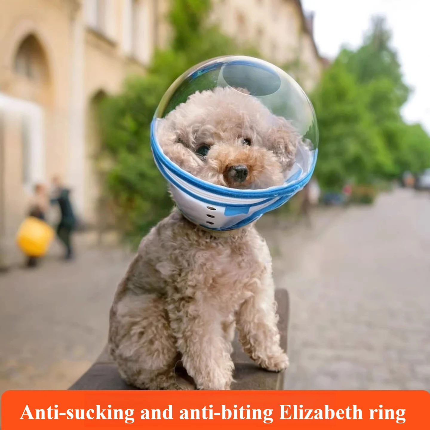Dog Adjustable Head Collar Anti-Squirming Anti-Biting Elizabethan Deepened Muzzle Cover 1005011741625374