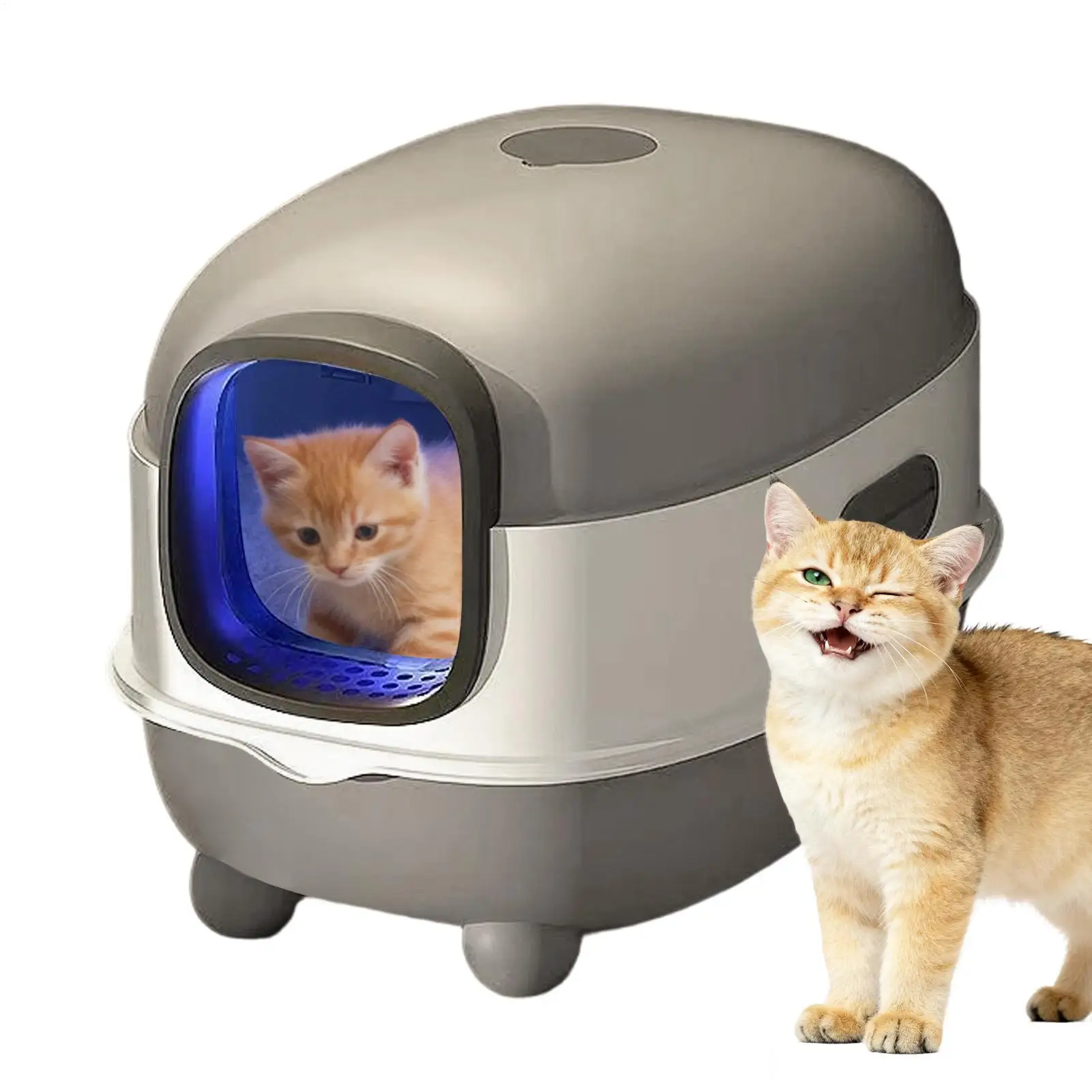 Litter Boxes for Cat Odor Isolation Self Cleaning Box Small Medium Large Kitten Balcony Terrace 1005011741909360