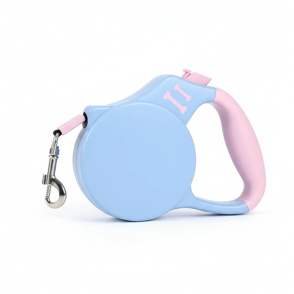 5m Automatic Retractable Dog Leash with Comfortable Handle Reflective Strap for Safe Walking Dog (3m) 1005011743226743