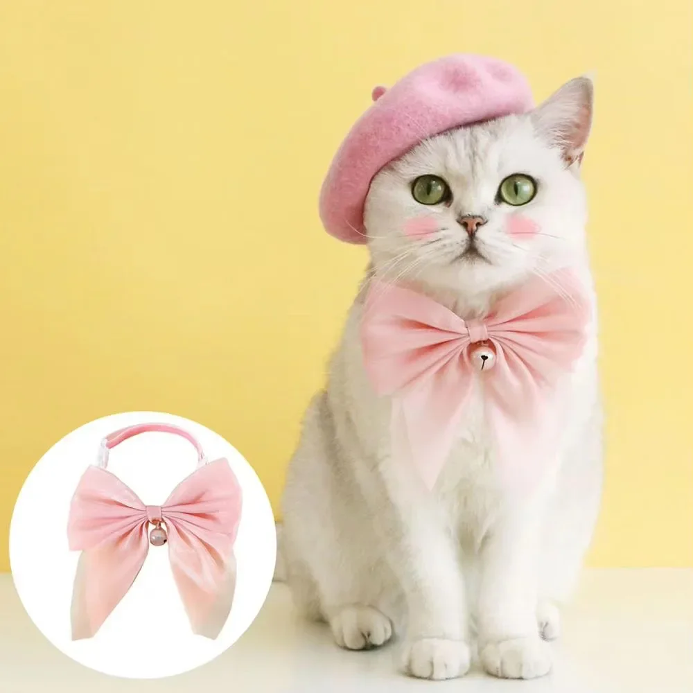 Ribbon Cat Bowtie Collar Adjustable Necklace Pet Birthday Party Accessories for Kittens Puppies 1005011744606201