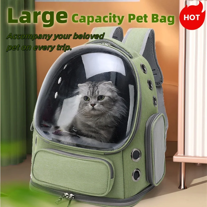 New Transparent Pet Carrier Backpack Cat Accessories Outdoor Pet Shoulder Bag for Cats Small 1005011748360729