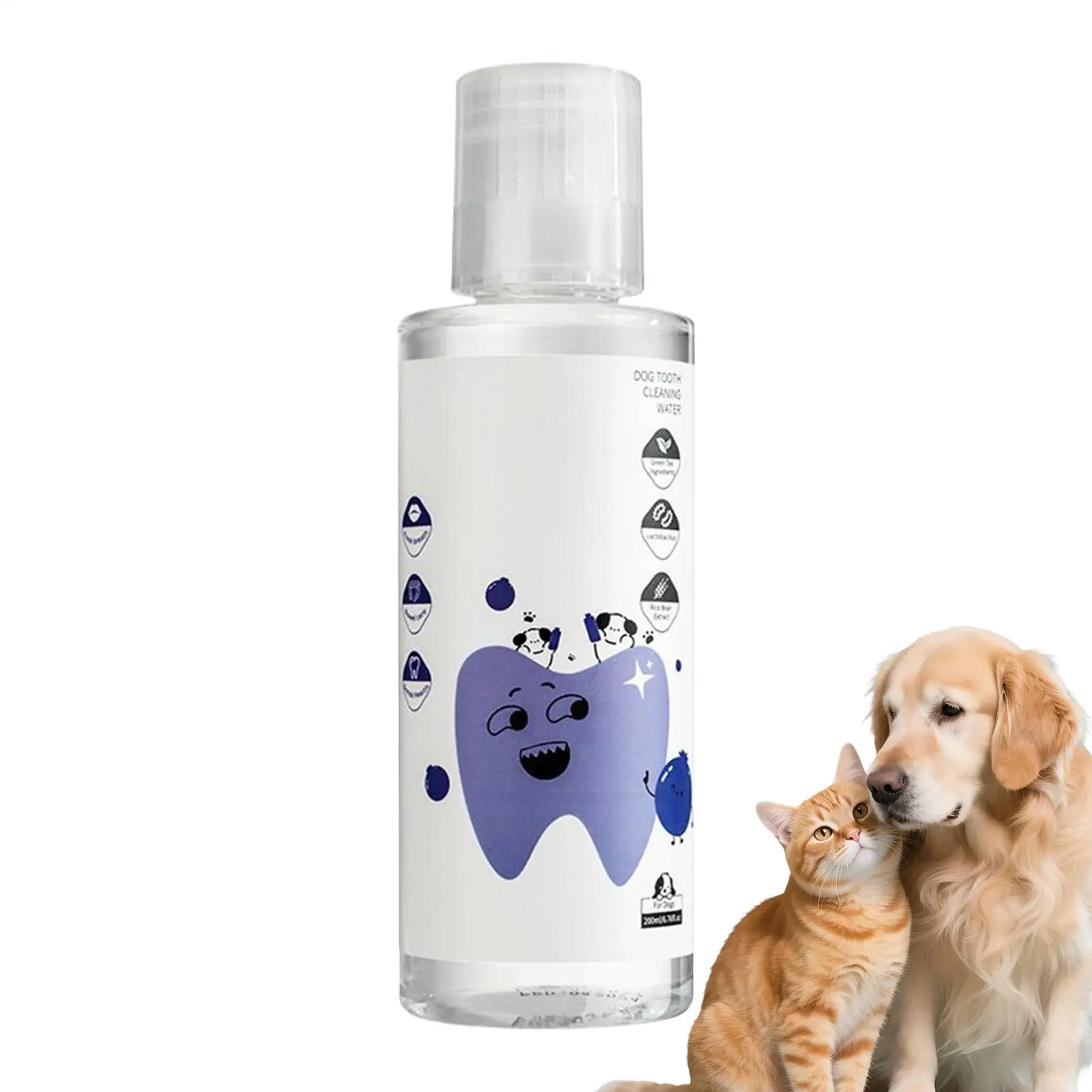 200ml Dog Dental Water Additive Teeth Care Solution Plaque Tartar Remover for Dog Cat Teeth 1005011752795117