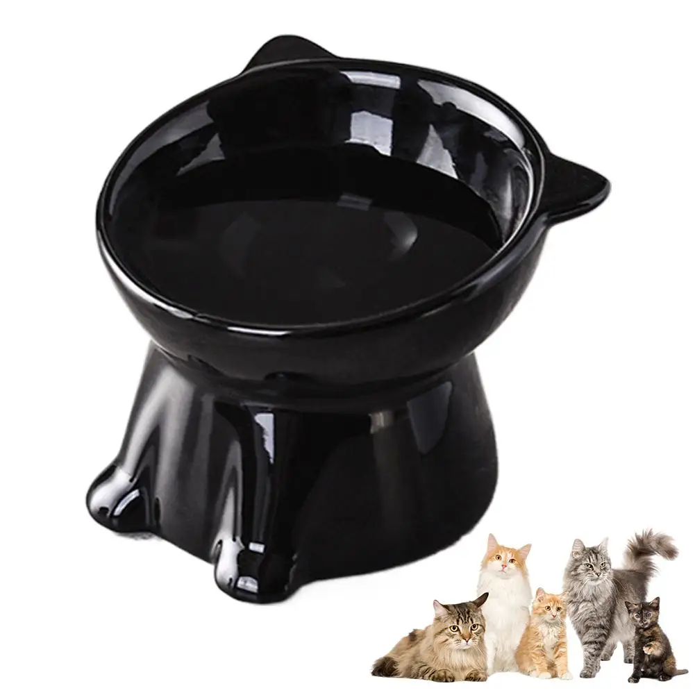Cat Bowl Pet Accessories Ceramic Diagonal High Feet Cute Protection Cervical Spine Dog Bowl Drink 1005011754822596