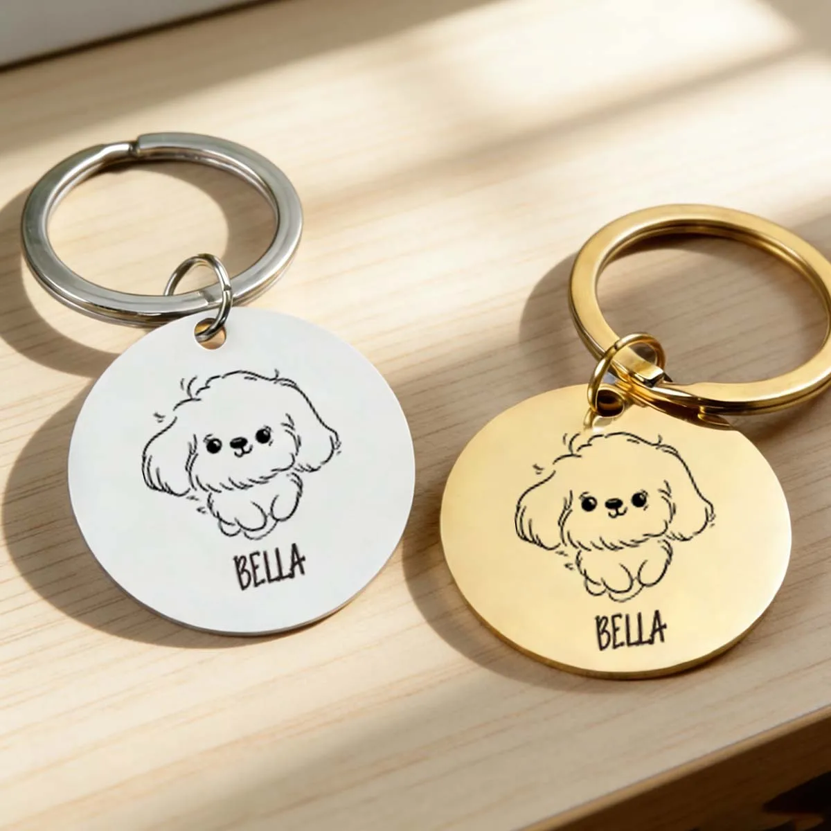 Customized Pet Dog Collar Accessories, Identity Tags, Engraved Custom Pet Information 1005011756733269