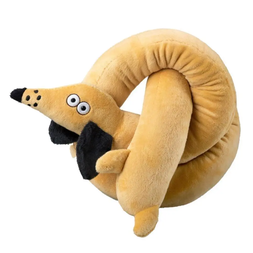 Squeaky Sausage Puppy Toy Made of Imitation Plush Fabric 1005011758817894