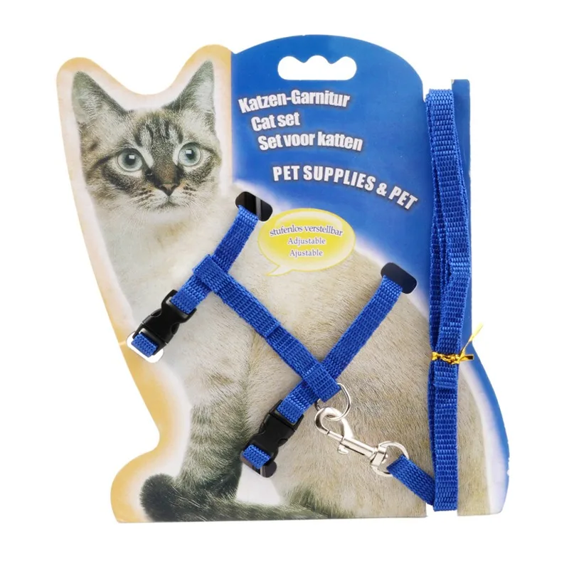 Cat Harness and Leash Adjustable Halter Harness with Nylon Strap 1005011762058434