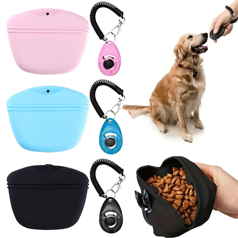Pet Snack Bag & Training Clicker Effective Pet Training Supplies Kit 1005011762145470