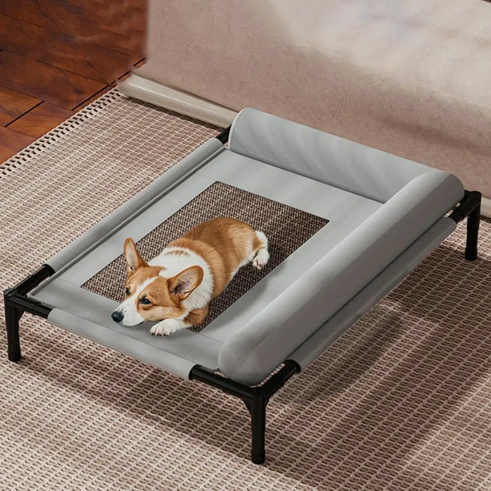 Pet Furniture Mesh Elevated Dog Beds Breathable Removable Raised Dog Bed with Pillow Outside Dog 1005011762283499
