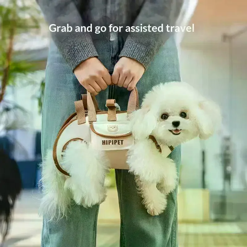Portable Pets Outdoor Carrying Bag Dogs Cats with Harnesses Clip Adjustable Shoulder Handheld 1005011764800431