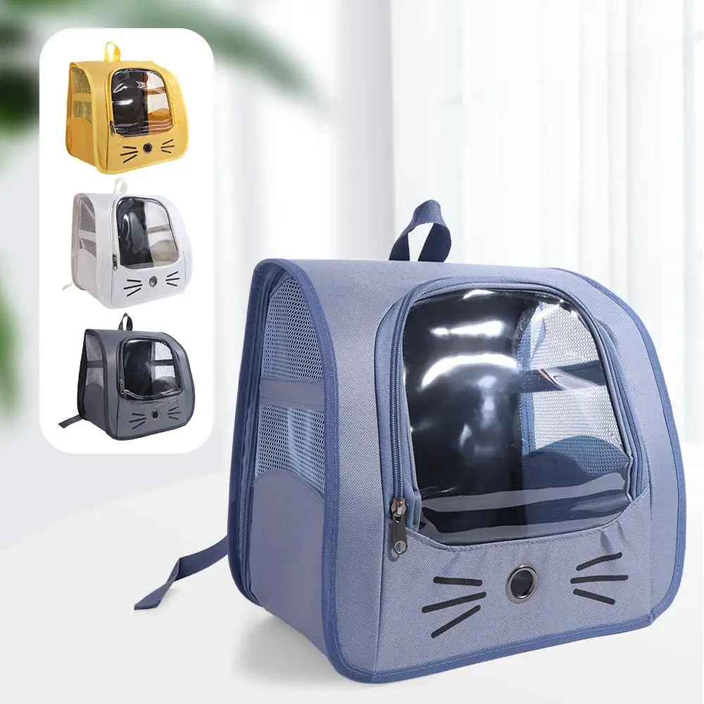 Large Capacity Cat Carrier Bag Transparent Breathable Cat Backpack Bag Water-Resistant Foldable Pet 1005011778615809