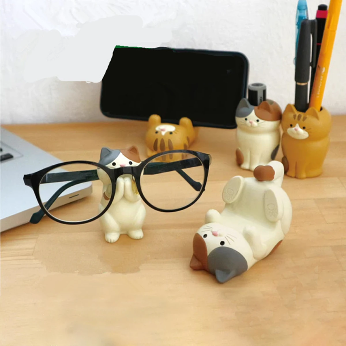Cat Phone Tablet Holder, Pen Holder, Glasses Holder, Stationery 1005011790256741