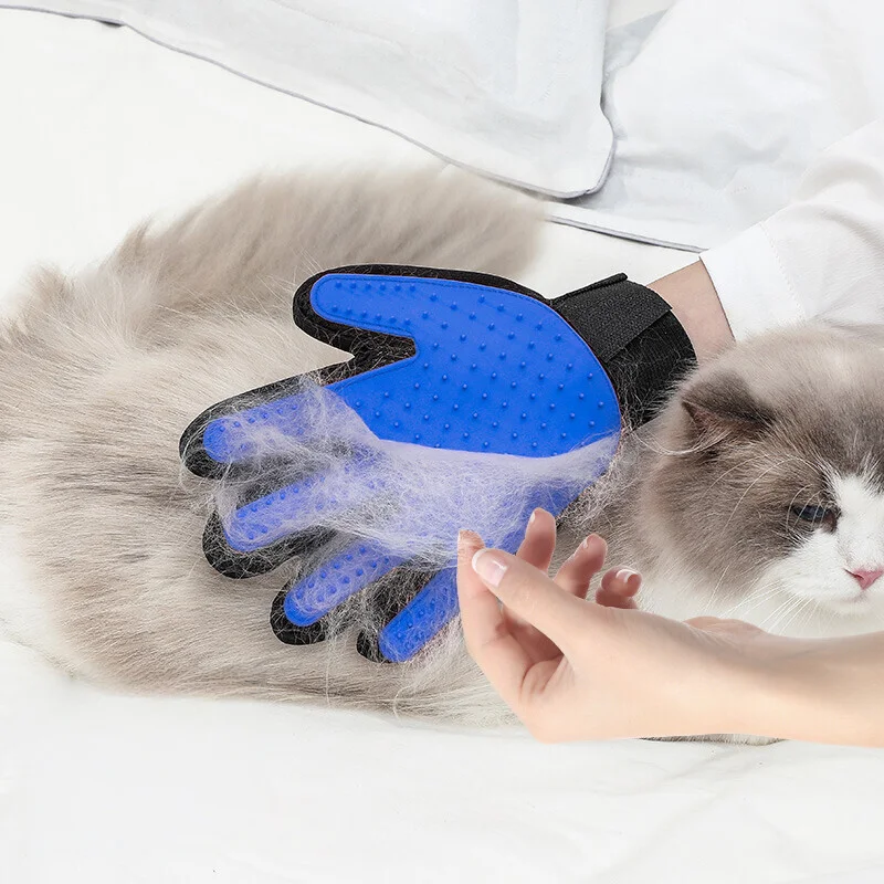 Pet Glove Cat Grooming Glove Cat Hair Deshedding Brush Gloves Dog Comb for Cats Bath Hair Remover 1005011791241687