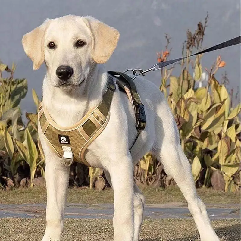 Dog Harness Reflective Midium Large Dogs Tactical Vest Adjustable Harness Oxford Cloth Vest 1005011796078169