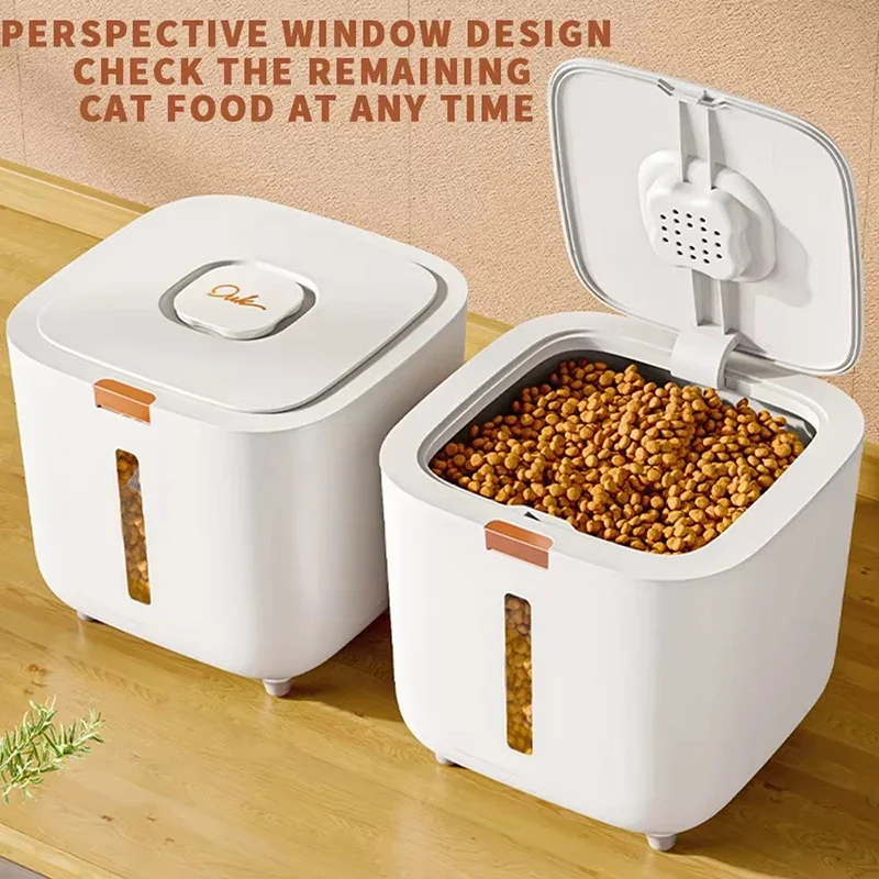 Pet food storage barrel large storage barrel food sealed moisture-proof cat food barrel storage cat 1005011796352371
