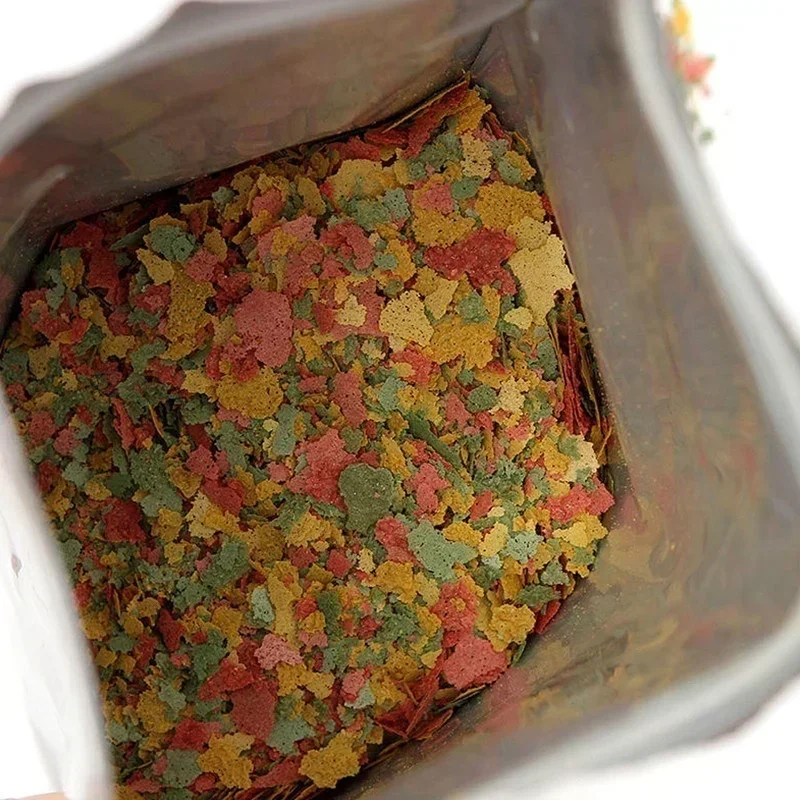 2026 100g/pack Tropical Ornamental Fish Thin Slice Food Aquarium Fish Feed Fish Seedling Fattening 1005011796726519