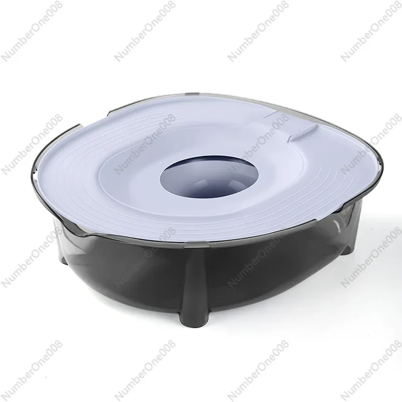 Portable Cat Toilet Trainer, Flushable Anti-Splash Litter Box with Odor Control 1005011804892380