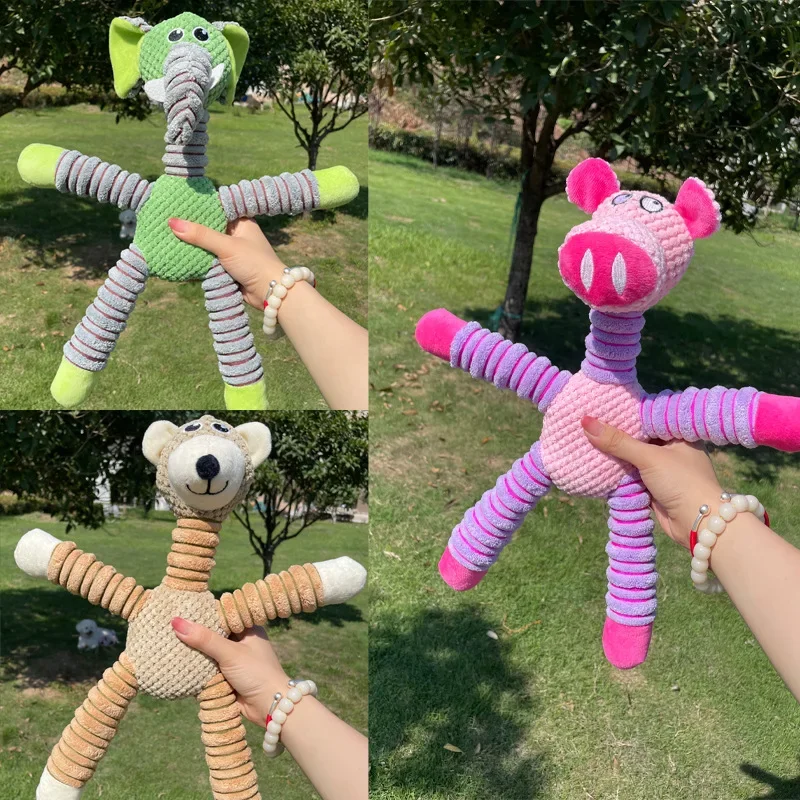 Indestructible Squeaky Dog Toys for Large Dogs Soft Plush Chew Toys Teething Dental Training Toys 1005011807935616