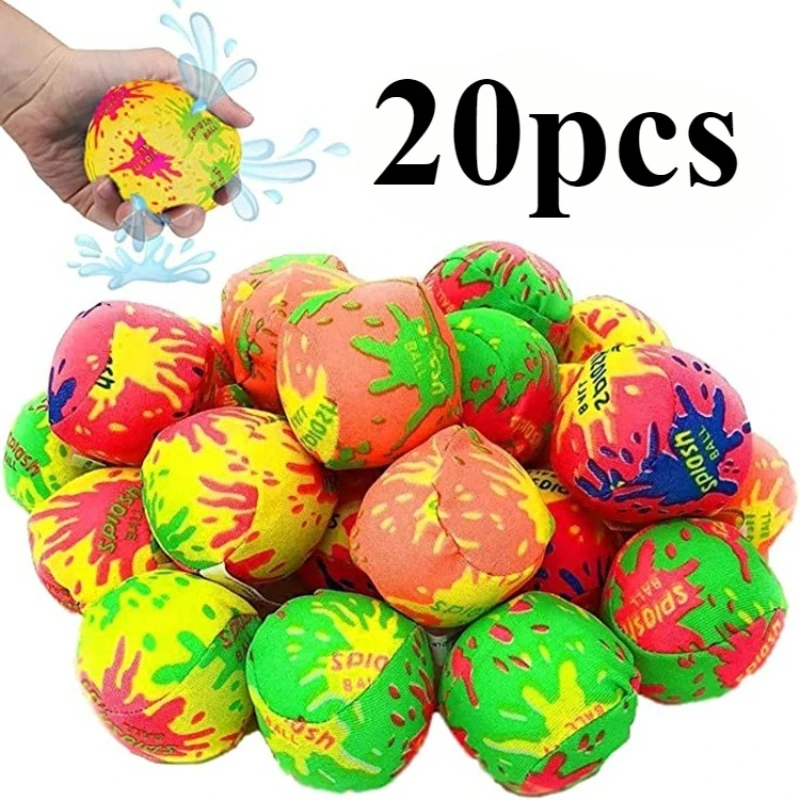 Dog Toys, Swimming Pool Splash Balls, Reusable Water Cloth Balls, Absorbent Bubble Balls (20pcs) 1005011809953771