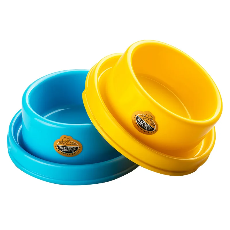 Round Pet Single Bowl for Dogs Cats Food Water Feeding Non-Slip Fixed Stable Feeder Dish Durable 1005011811778884