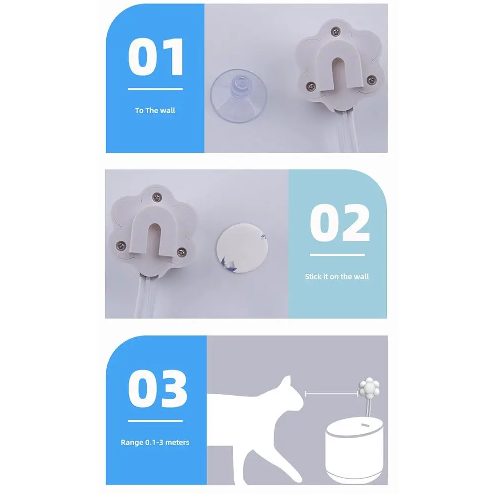 Intelligent Cat Fountain Motion Sensor Quiet USB Interface Auto Water Feeder Start Stop 180 Degree 1005011814522645