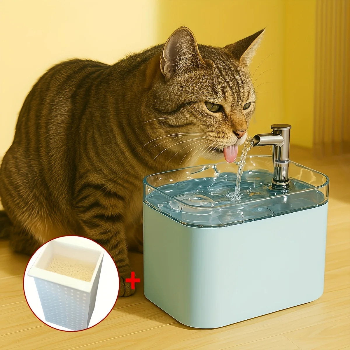 Cat Water Dispenser Automatic Circulating Flow Live Water Drinking Fountain (1.5L) 1005011816884311