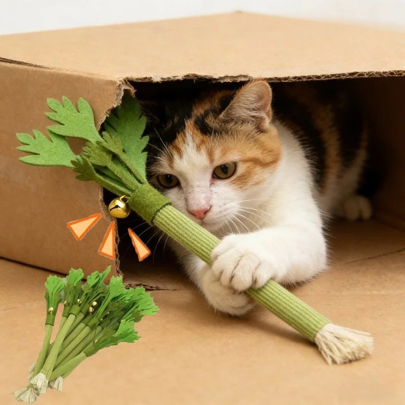 Cat Chew Toys Catnip Cat Teeth Cleaning Toy Interactive Self Playing Catnip Molar Stick Toys Bite 1005011821085833