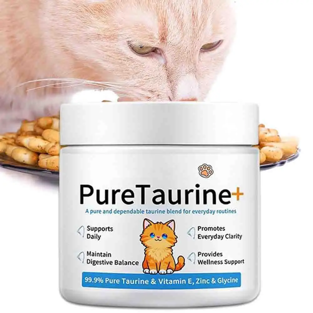 Taurine for Cats Taurine Powder Supplement Support Support Heart Health and Maintain Daily (200g) 1005011822101374