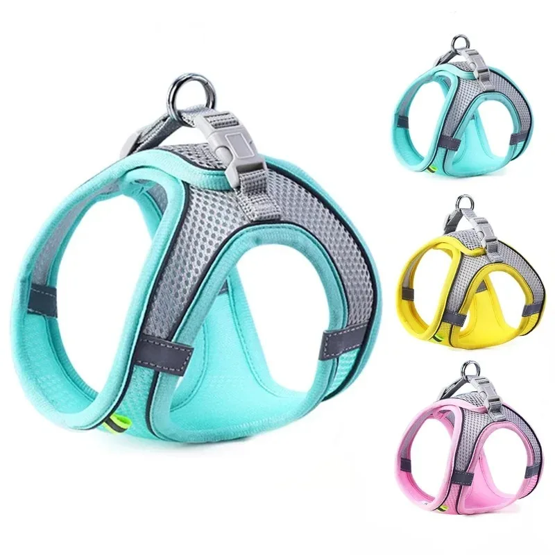 Cat Dog Harness Vest Chest Rope Set Reflective Breathable Adjustable Pet Harness for Small Medium 1005011822144085