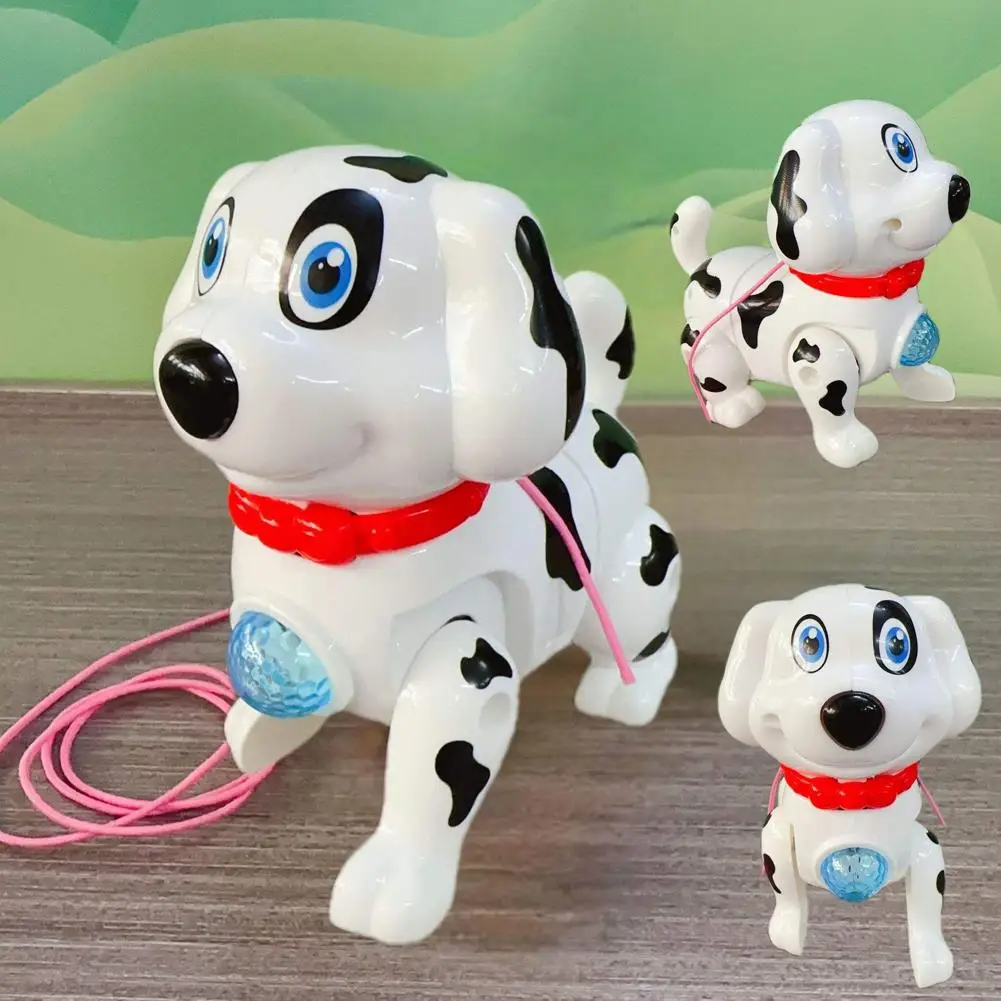 Toy Dog Adorable Dalmatian Interactive Light Electric Musical Puppy Bionic Walking Dynamic Music 1005011822152774