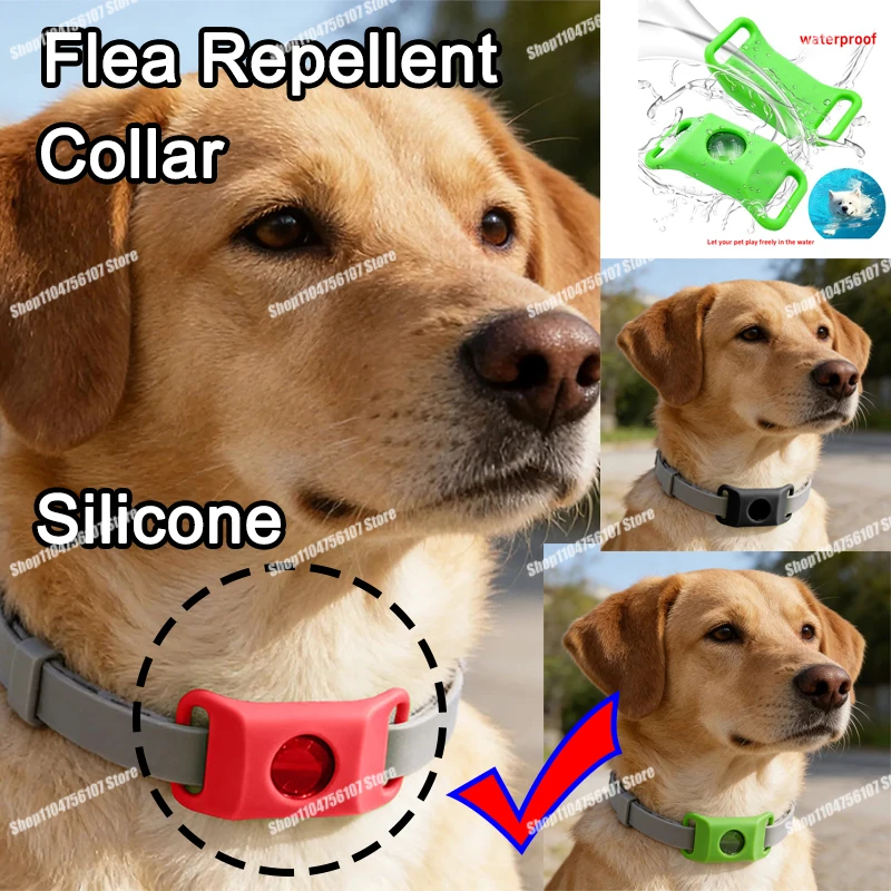 Dog Rechargeable Silicone Flea Repellent Collar Pet Spring Summer Outdoor Grass Pond Play Insect 1005011822535441
