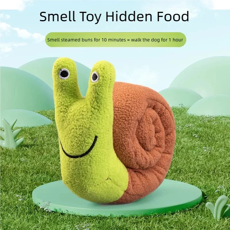 Interactive Snail Plush Toy, Treat-Dispensing Puzzle Toy for Dogs 1005011825353604