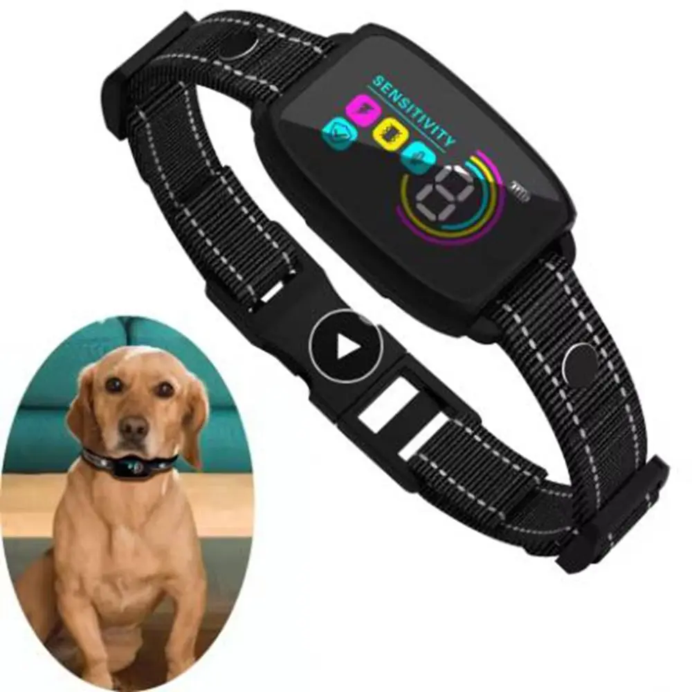 Intelligent Dog Barking Collar Color Screen Shock Functions Anti Bark Dog Collar Type-C 1005011825868982