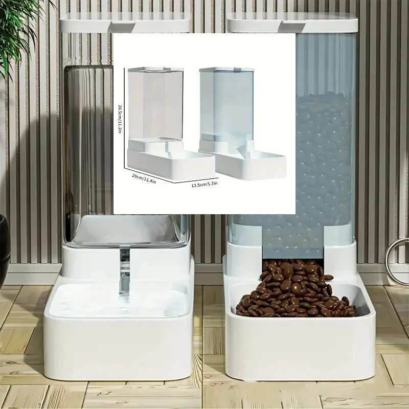 1PC/2PC Automatic Gravity Pet Feeder Water Dispenser Set For Dogs Cats Auto Food Water Bowl Pet 1005011829313893