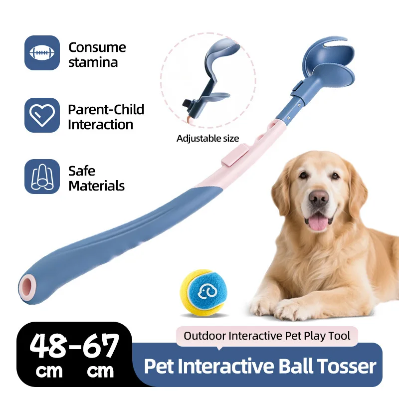 New Outdoor Telescopic Ball-throwing Stick Dog Toy Pet Tennis Launcher Dog Walking Ball Throwing 1005011829586118
