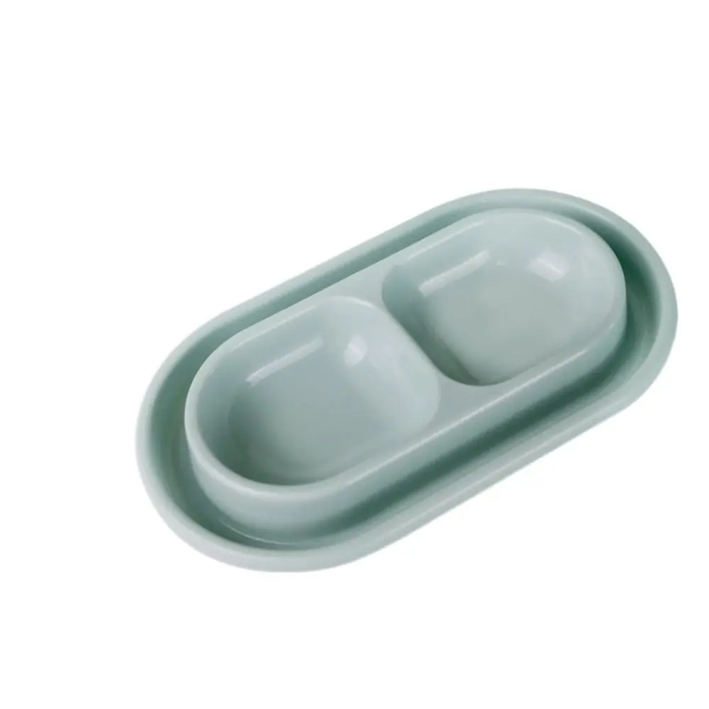 Plastic Pet Feeding Double Bowls Anti Ants Rainproof Dog Feeder Dispenser Portable Waterproof Pet 1005011832541543