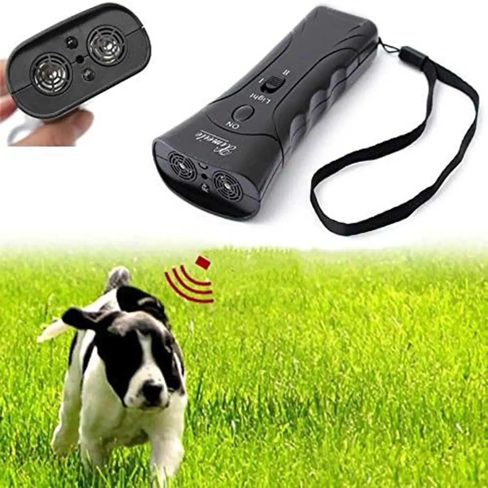 1Pcs Dog Repeller LED Ultrasonic From Dogs Anti Barking Device Laser Dog Repeller Training Device 1005011833993780