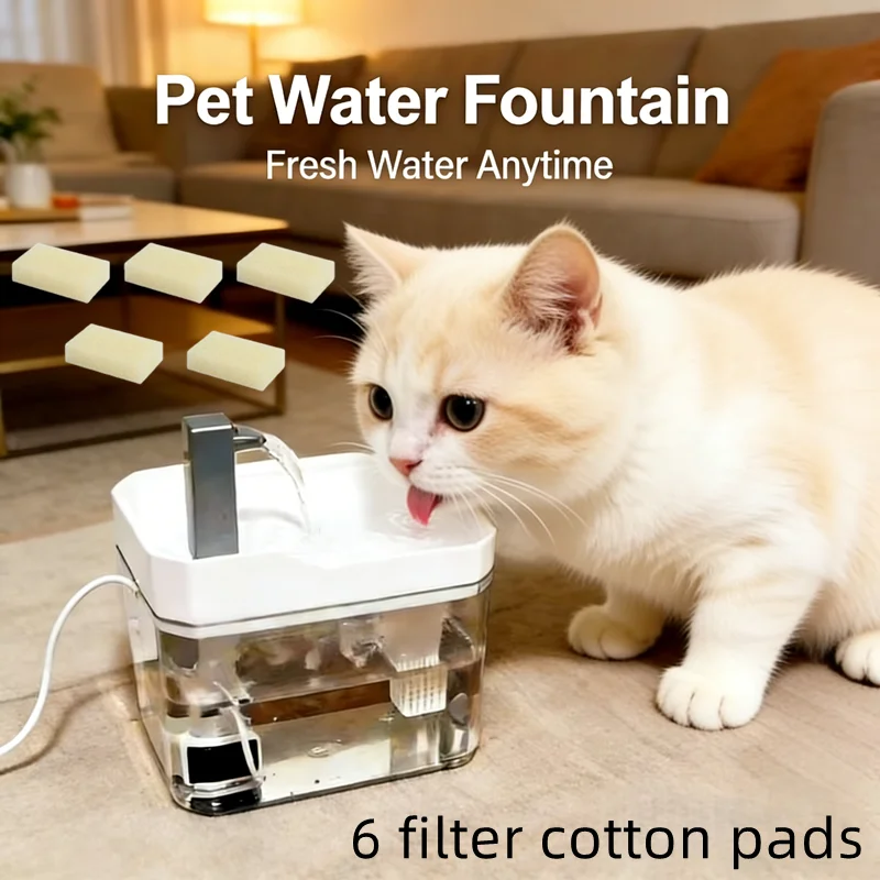 1.5L Cat Water Fountain with Automatic Filter USB Pet Drinking Dispenser Fresh Flow Live Water 1005011835131503