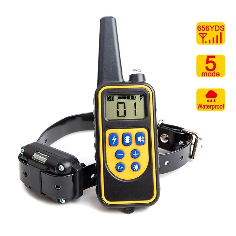 Dog Training Collar 1000m Adjustable Electric Pet Remote Control Device Anti Barking for 1 Trainer 1005011837806881