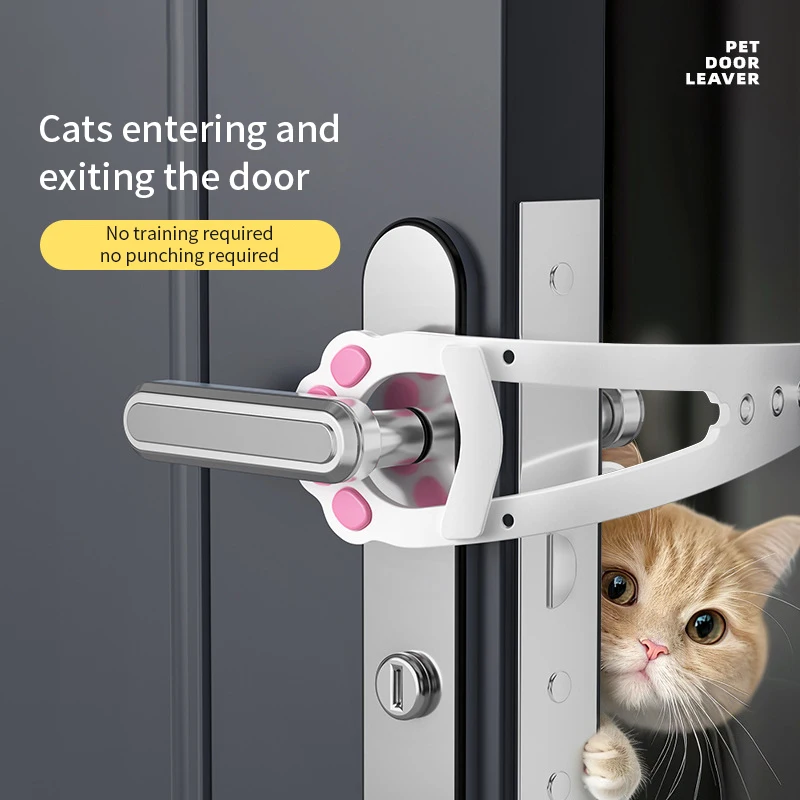 Cat Door Holder Latch Adjustable Dog Stopper Elastic Gate Lock Flex Strap Keep Out From Entering 1005011838486156