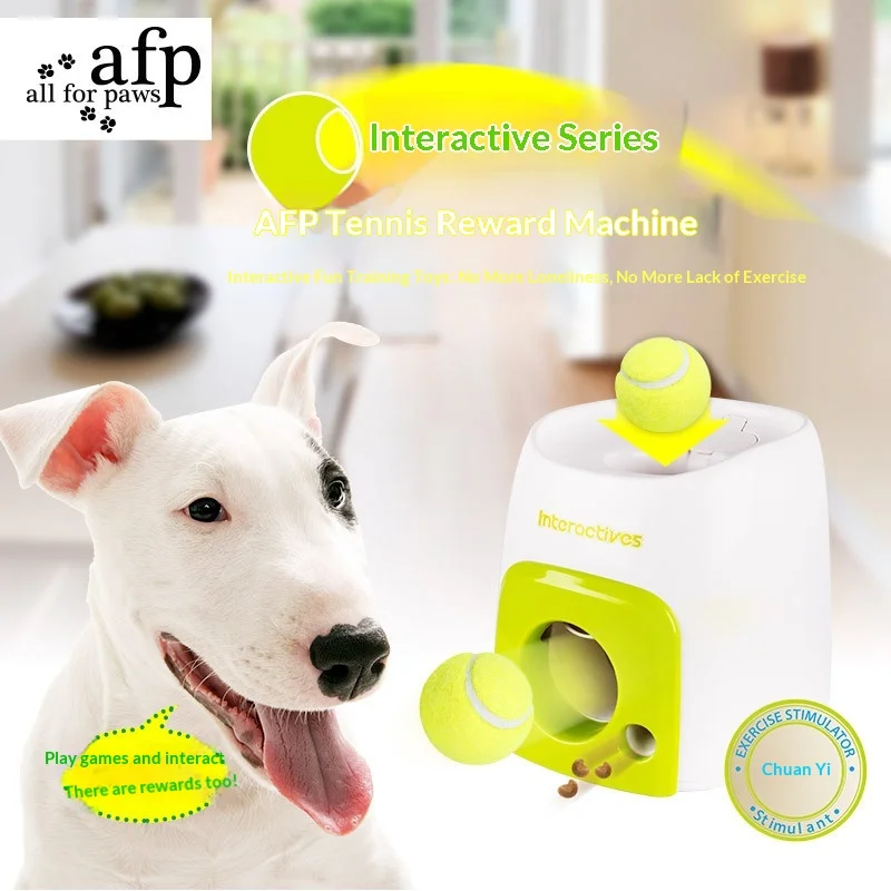 Smart Automatic Dog Ball Launcher with Food Reward 1005011838786179