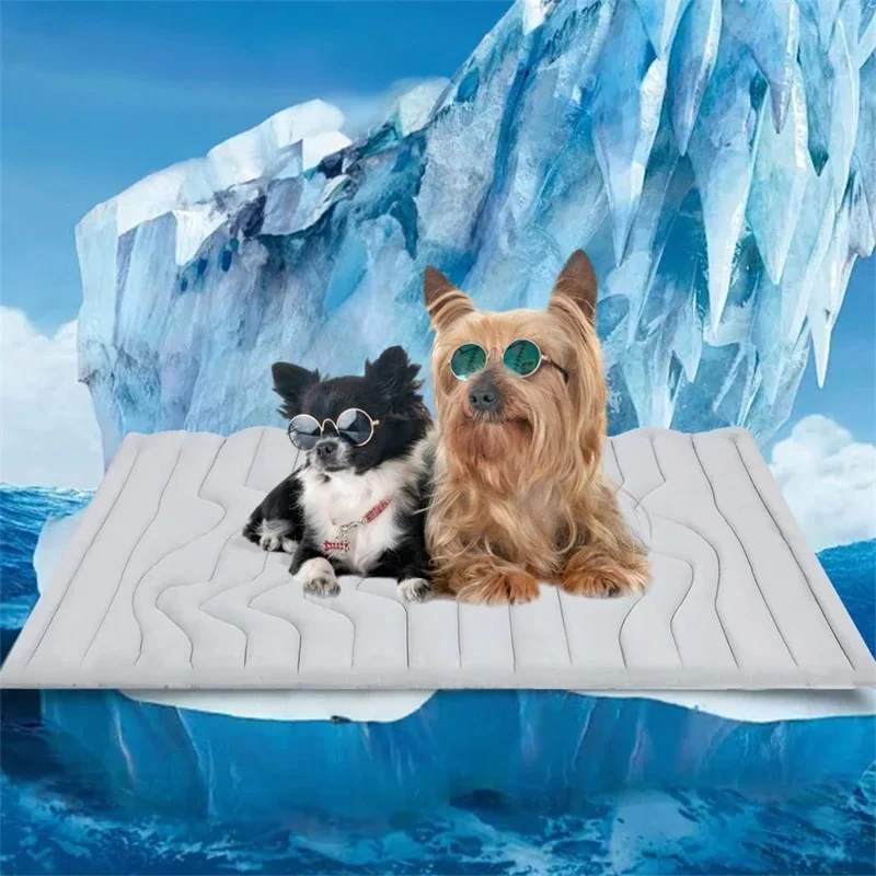 Pet Cooling Ice Mat Portable Waterproof Dog Bed Pad Cool Summer Chill Mat for Dogs Puppies Travel 1005011838960477