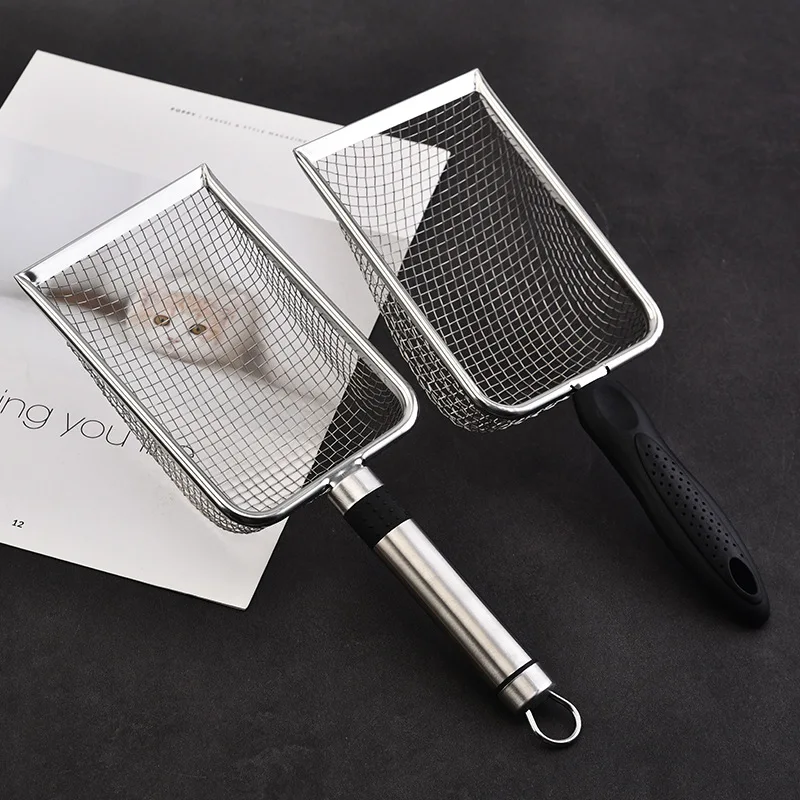 Stainless Steel Cat Litter Shovel Fine Mesh Sifter for Reptile Sand Substrate Scoop 1005011841763885